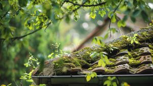 tree overhangs and vegetation